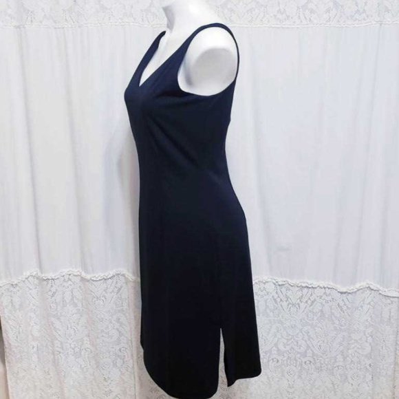Gap Black V Neck Sleeveless Dress Size 2 - Picture 3 of 4
